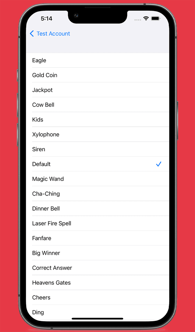 Choose From 20 Custom Sounds