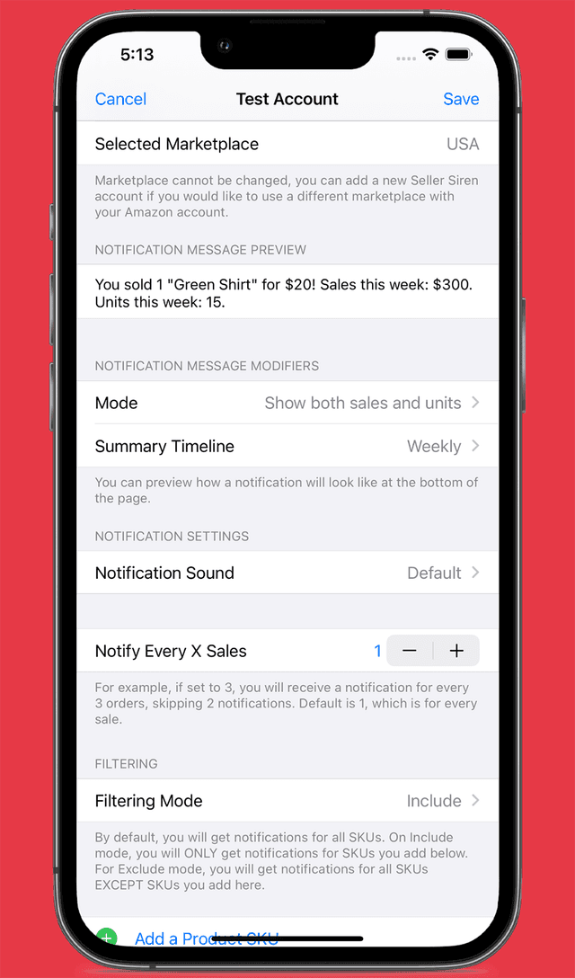 Custom Settings So You Only Get the Data You Want